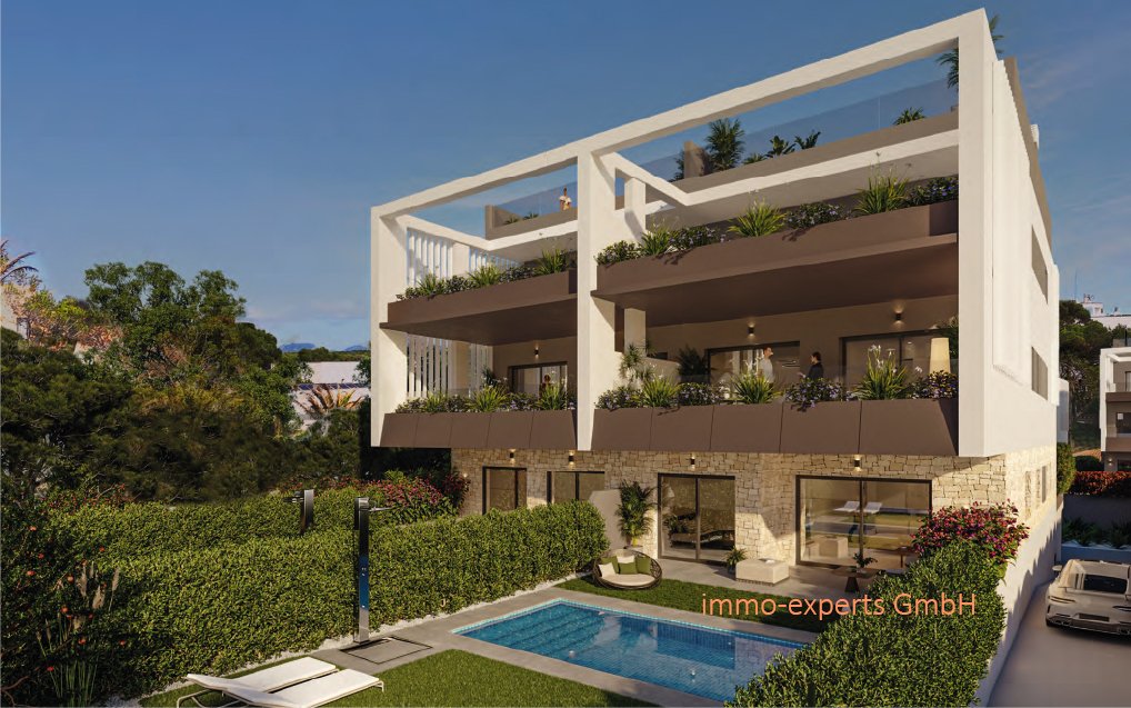 Maisonette mit großem Garten, nur 100 Meter vom Meer entfernt